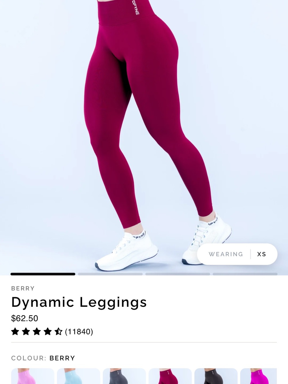 Dynamic Bra and Legging Set - Berry - Picture 3 of 5